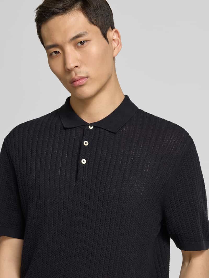 casual friday Regular fit poloshirt met structuurmotief model 'Karl'