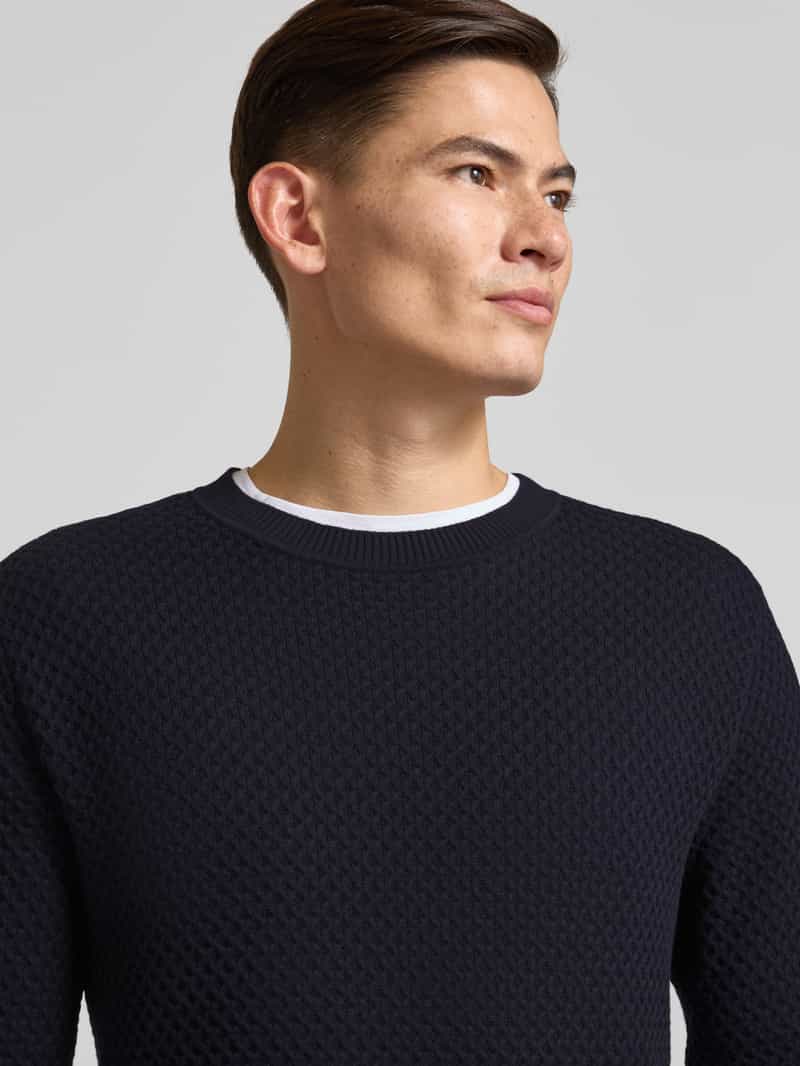 Jack & Jones Premium Gebreide pullover met structuurmotief model 'BARKLEY'