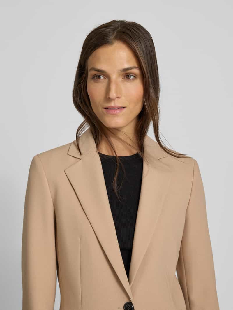 HUGO Shaped fit lange blazer met viscose model 'ATANA-2'