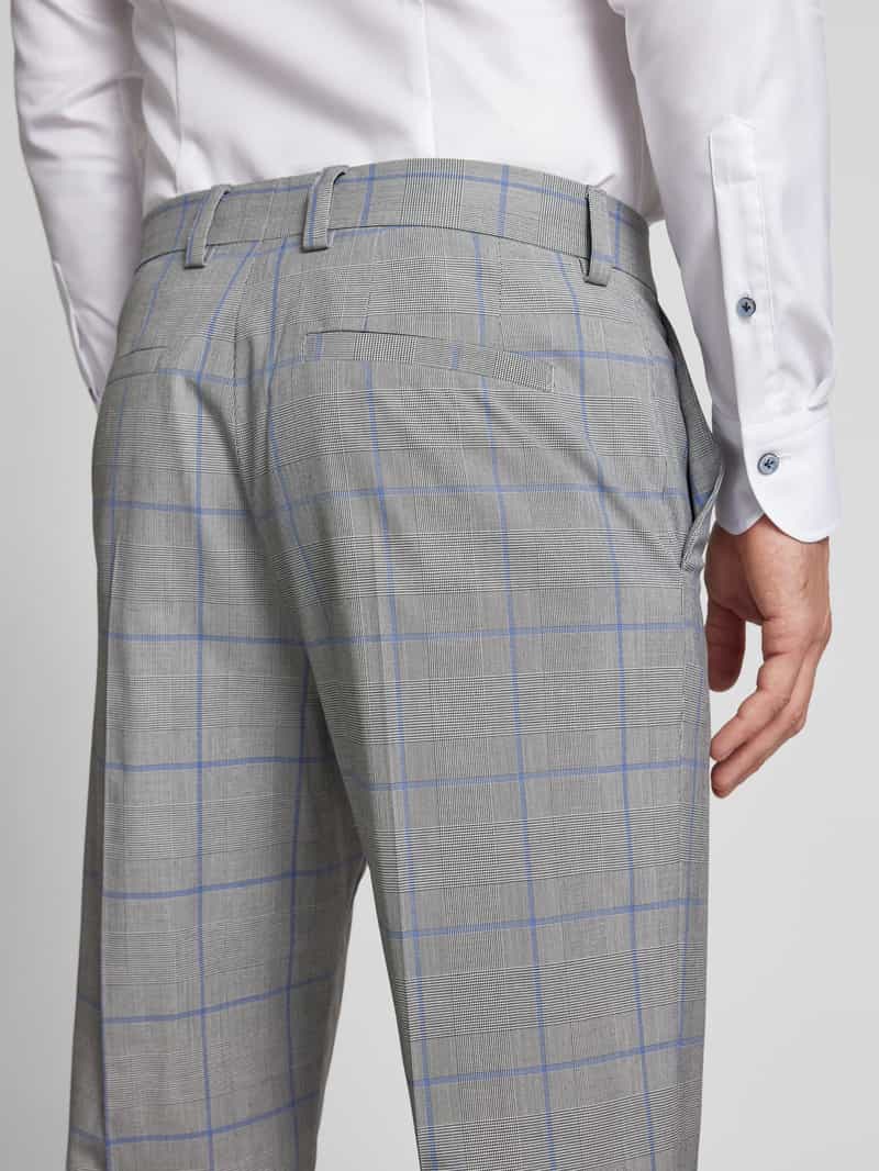 HUGO Regular fit pantalon met bandplooien model 'Teagan'