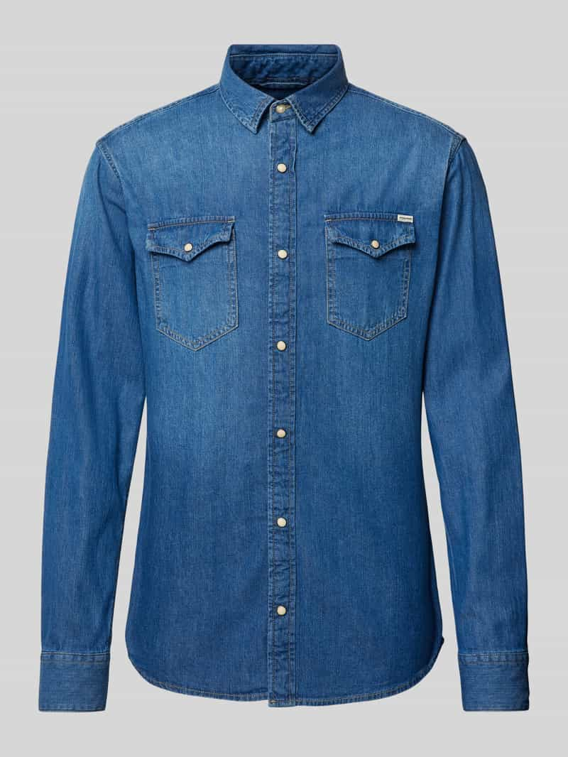 Jack & jones Slim fit vrijetijdsoverhemd met kentkraag, model 'ESHERIDAN''