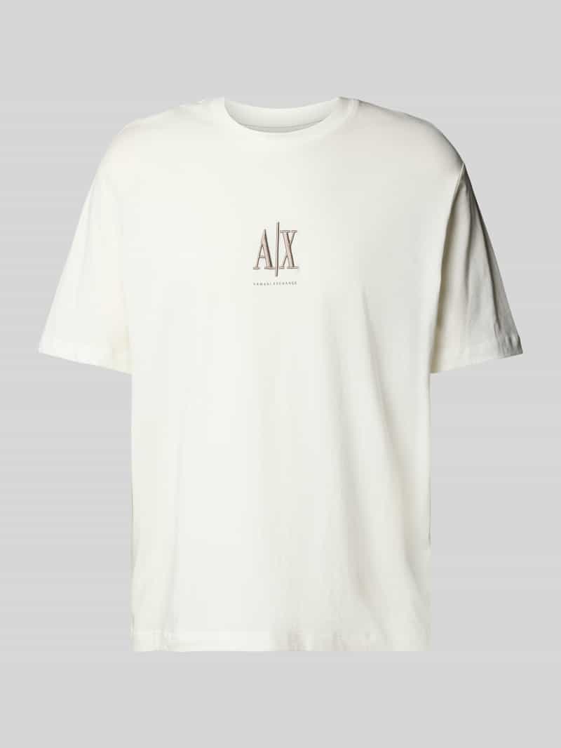 Armani Exchange T-shirt met labelprint