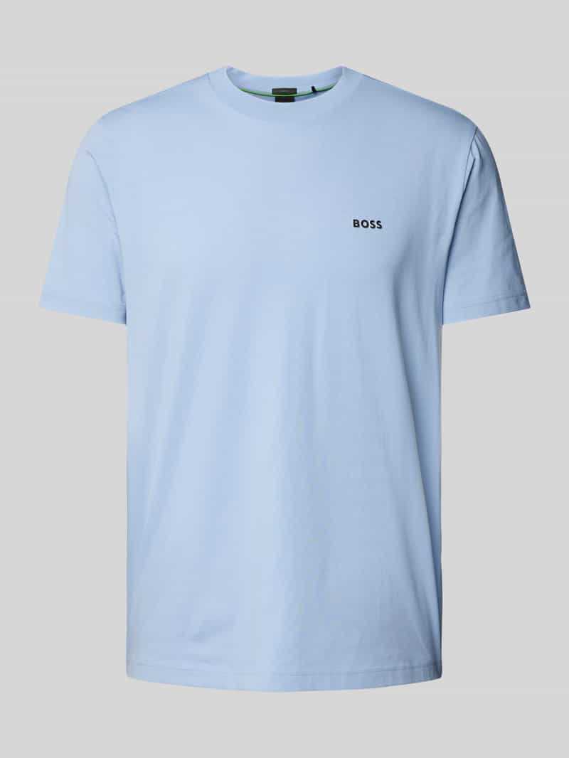 BOSS Green T-shirt met labelapplicatie, model 'Tee'