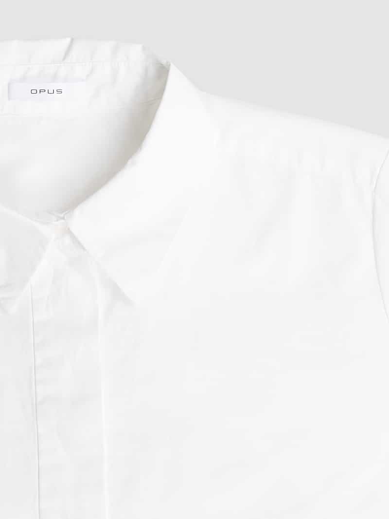Opus Overhemdblouse met blinde knoopsluiting model 'Fiveco'