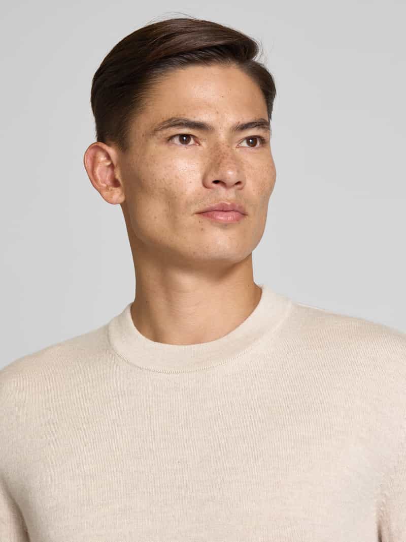 Selected Homme Regular fit gebreide pullover van zuivere merinowol model 'TRAY'