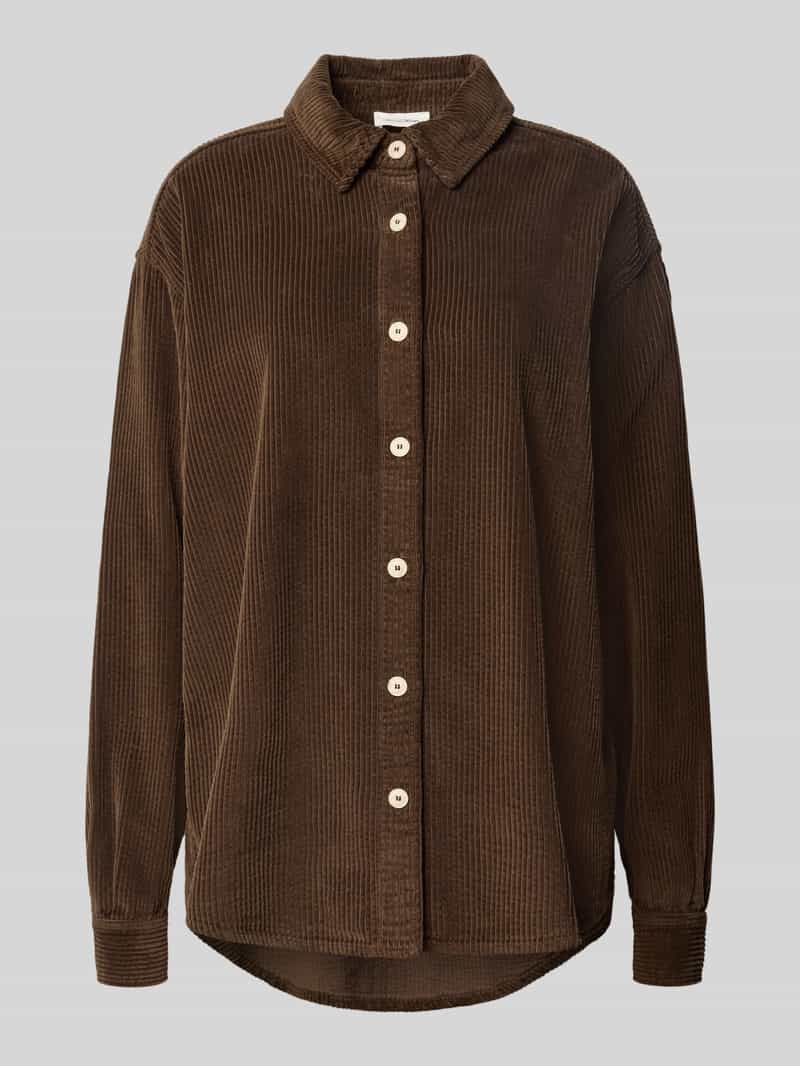 American vintage Relaxed fit overhemdblouse van corduroy model 'PADOW'