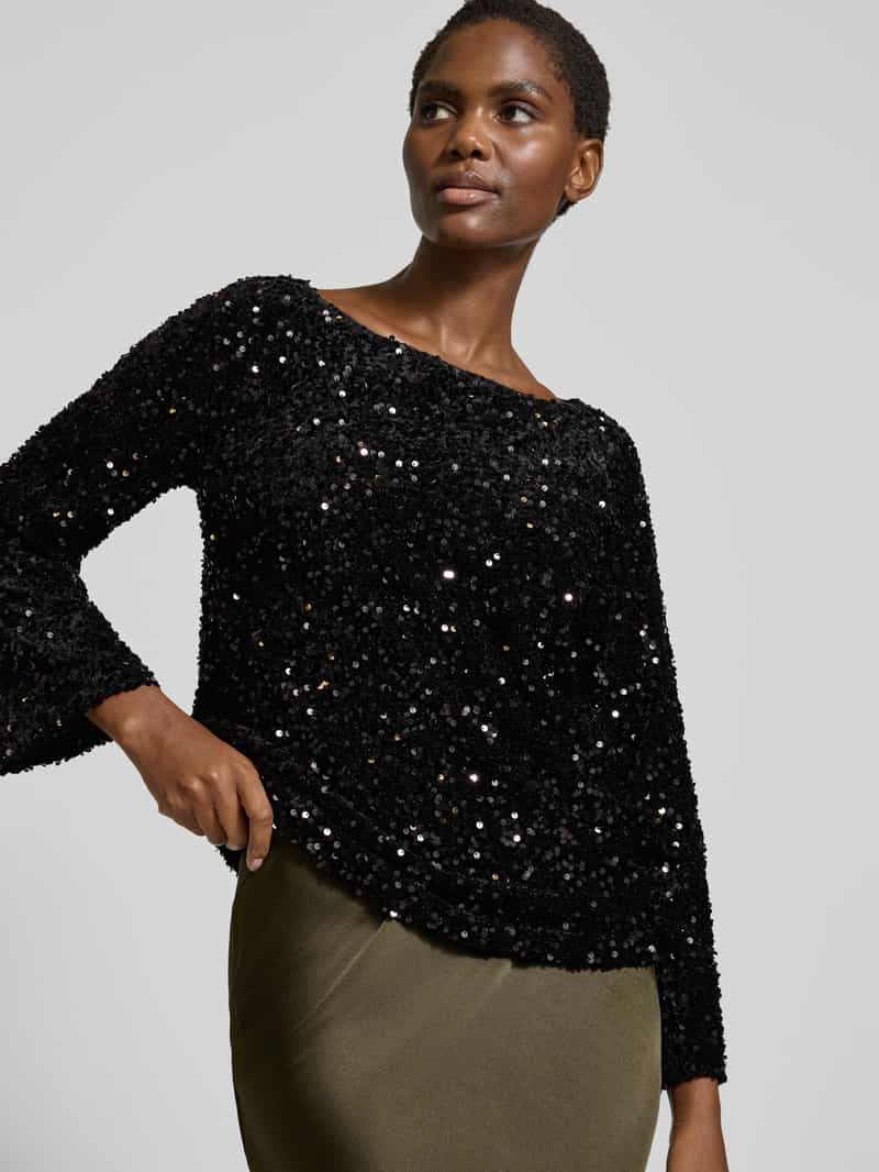 Vila Blouseshirt met pailletten model 'FAITH'