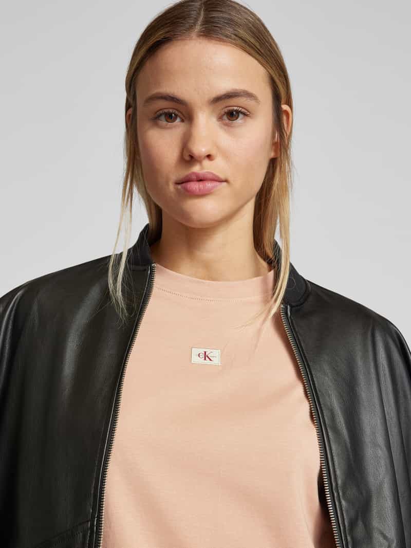 Calvin Klein Jeans Regular fit T-shirt met labelpatch