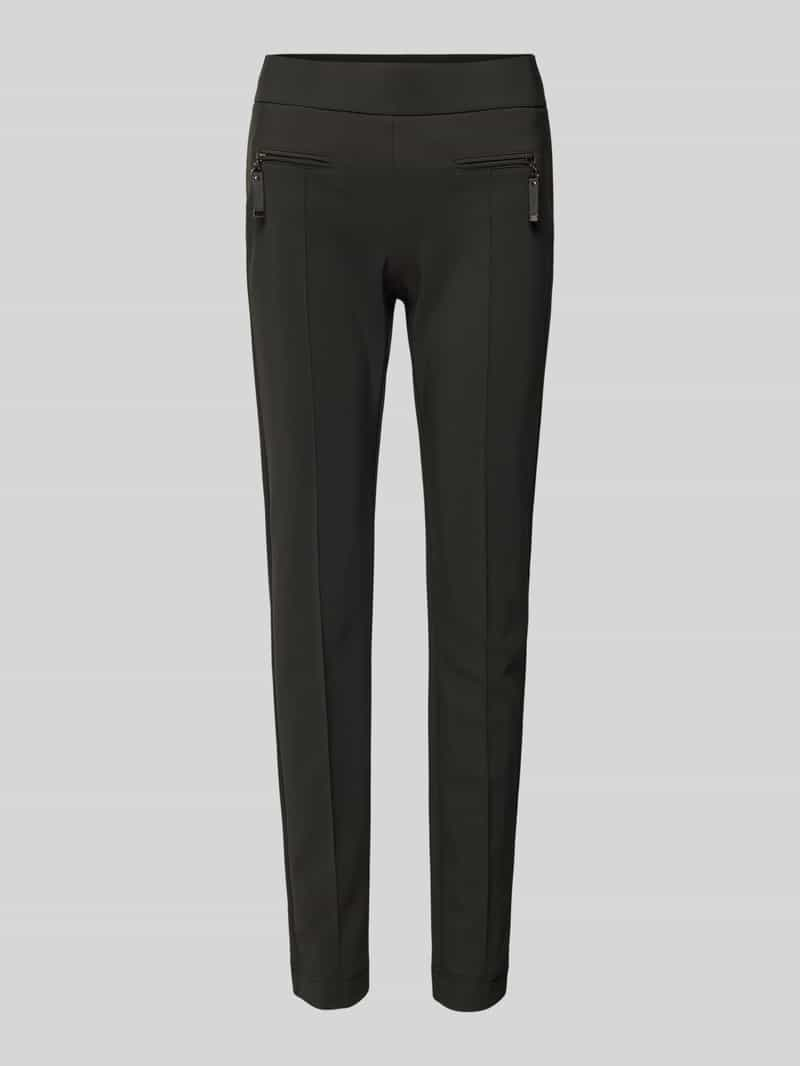 RAFFAELLO ROSSI Slim fit stoffen broek met ritszakken, model 'Otti'