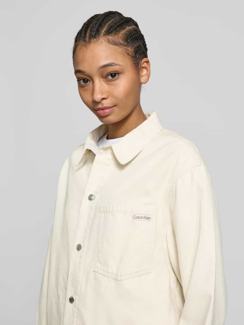 Calvin Klein Jeans Regular fit overhemdjack met borstzak