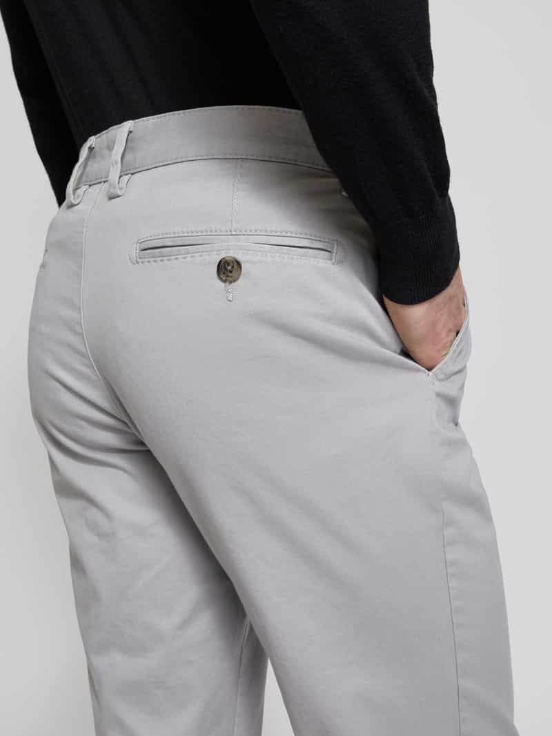 Christian Berg Men Regular fit chino met ceintuurlussen