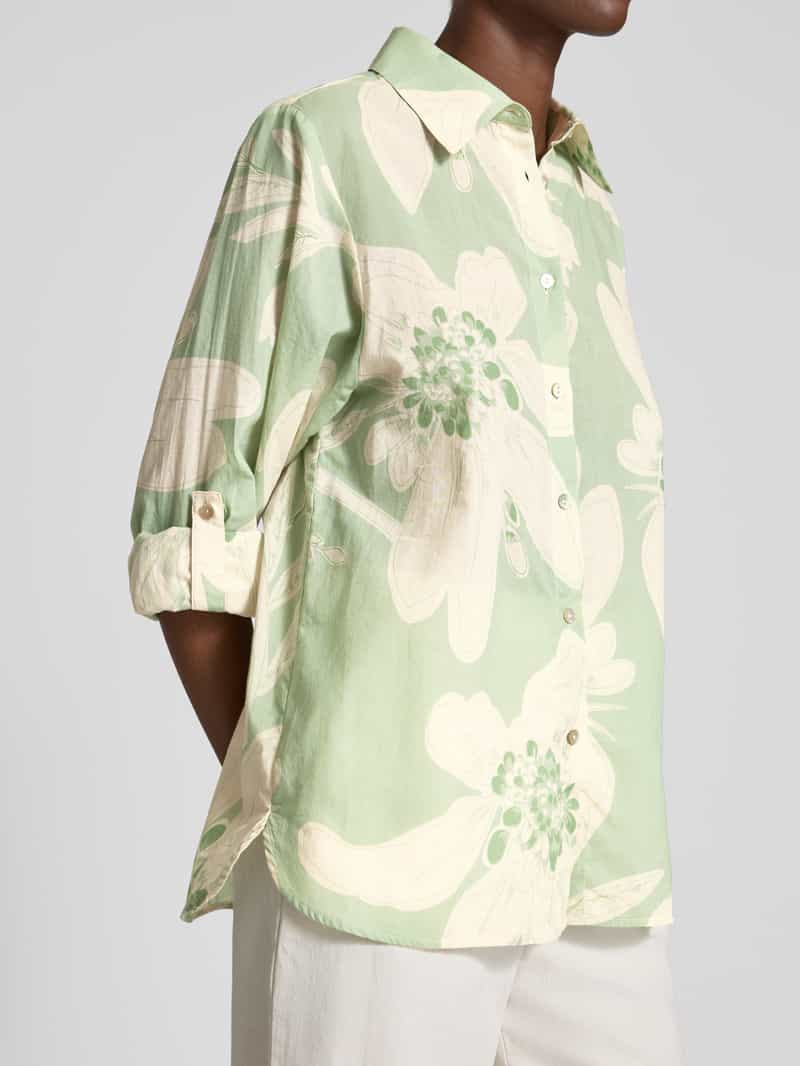 Opus Regular fit overhemdblouse met doorknoopsluiting