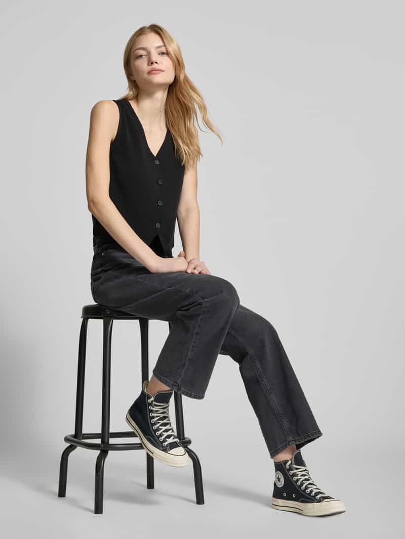 Only Regular fit stoffen gilet met viscose model 'THANA LIFE'