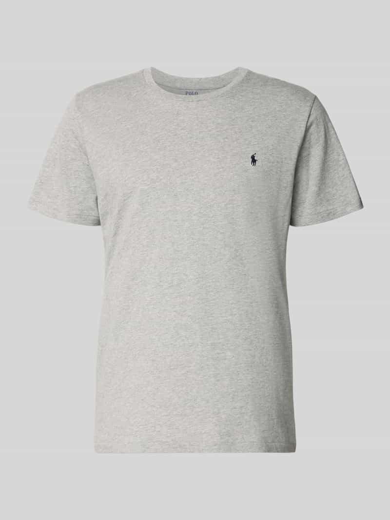 T-shirt met logostitching