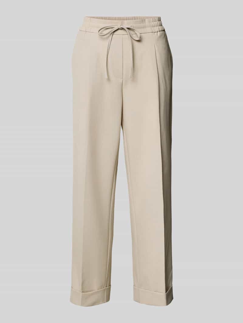 Opus Stoffen broek met persplooi model 'Melosa'