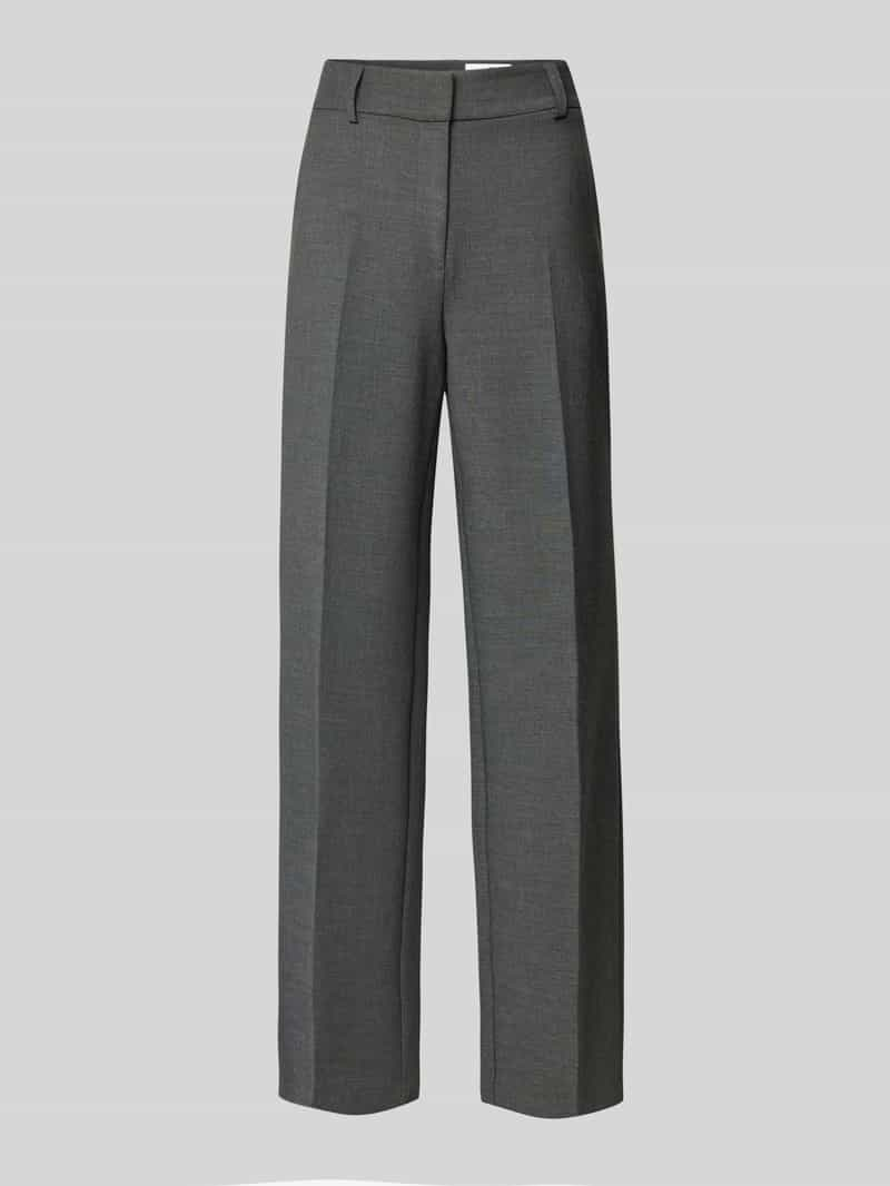 Selected Femme Wide leg stoffen broek met persplooien, model 'RITA'