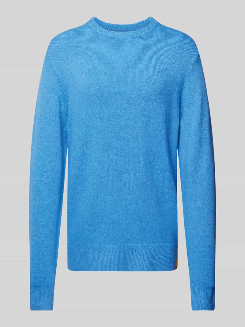 Regular fit gebreide pullover met wol