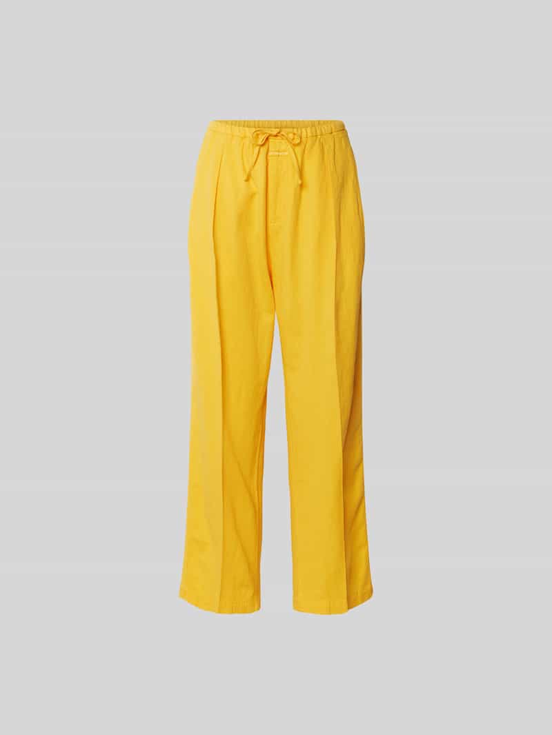 Stoffen broek met linnen