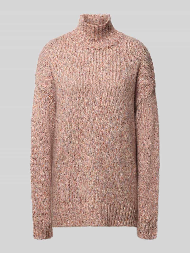 Ichi Gebreide pullover met opstaande kraag model 'FANNY'