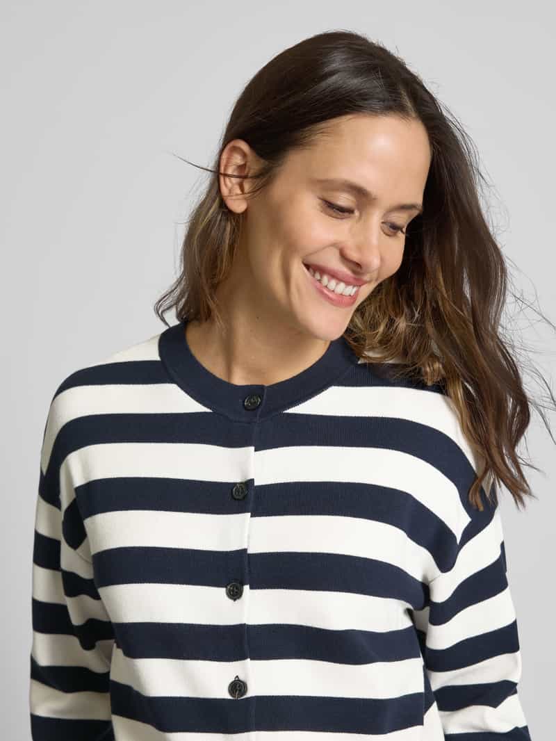 Tom Tailor Relaxed fit gebreid jack van viscosemix