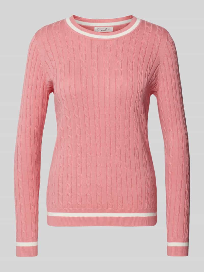 Christian Berg Woman Gebreide pullover met ribboorden