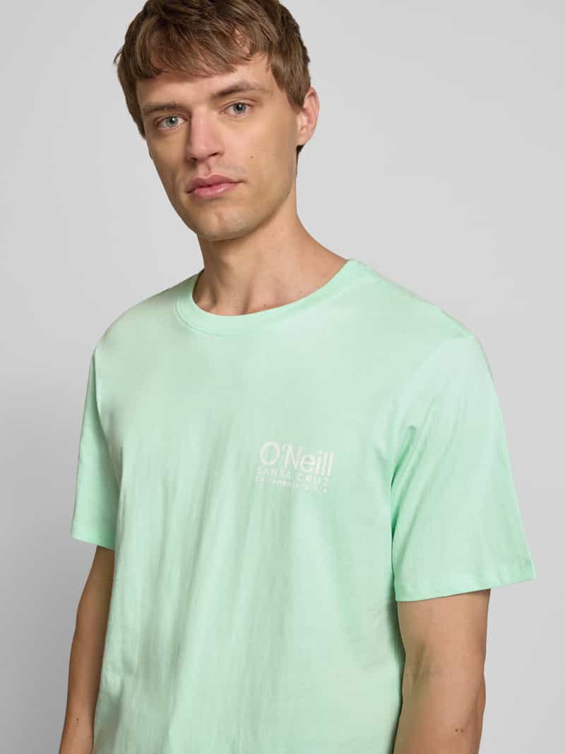 O'Neill T-shirt met logoprint en ronde hals