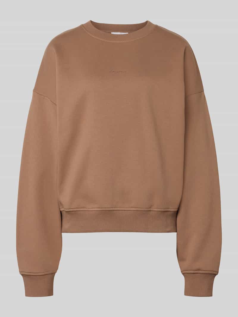 regular fit trui met logo-stitching model 'Croissant'