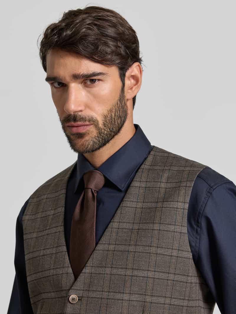 Christian Berg Men Regular fit gilet met steekzakken