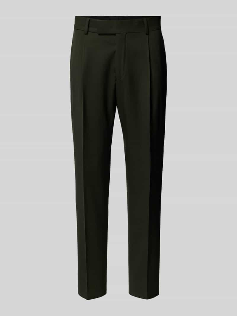 Karl Lagerfeld Slim fit pantalon met bandplooien, model 'NEAT'