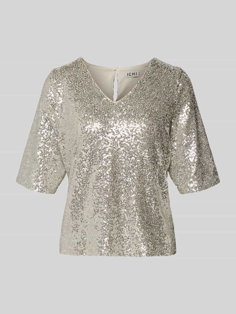 Ichi Blouseshirt met V-hals model 'FAUCA'