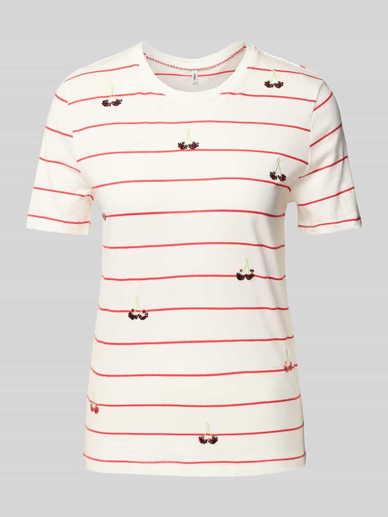 Only Regular fit T-shirt met motiefprint model 'KITA'