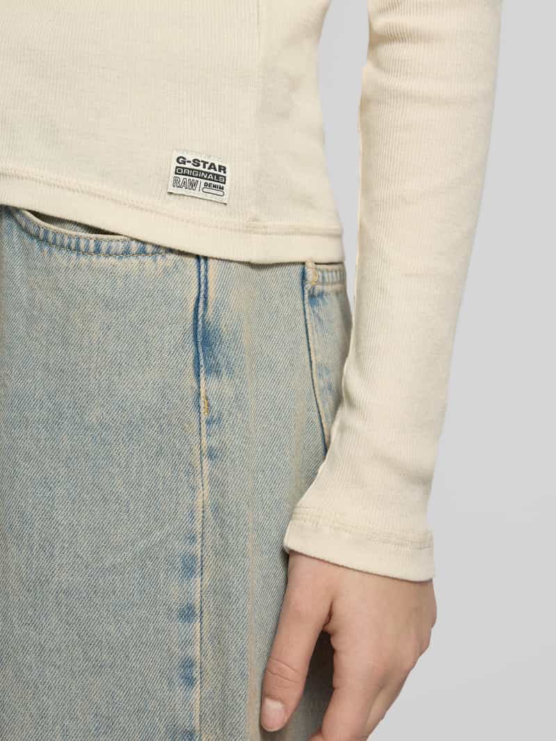 G-Star Raw Slim fit shirt met lange mouwen en V-hals