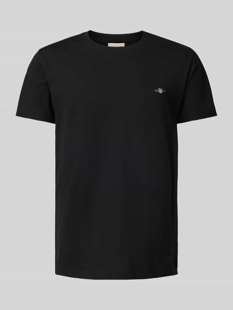 Gant Slim fit T-shirt met labelstitching