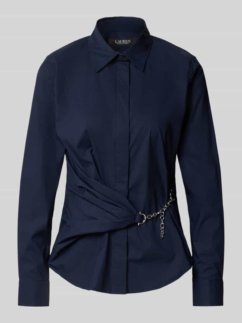 Lauren Ralph Lauren Regular fit overhemdblouse met kettingdetail model 'Coniah'