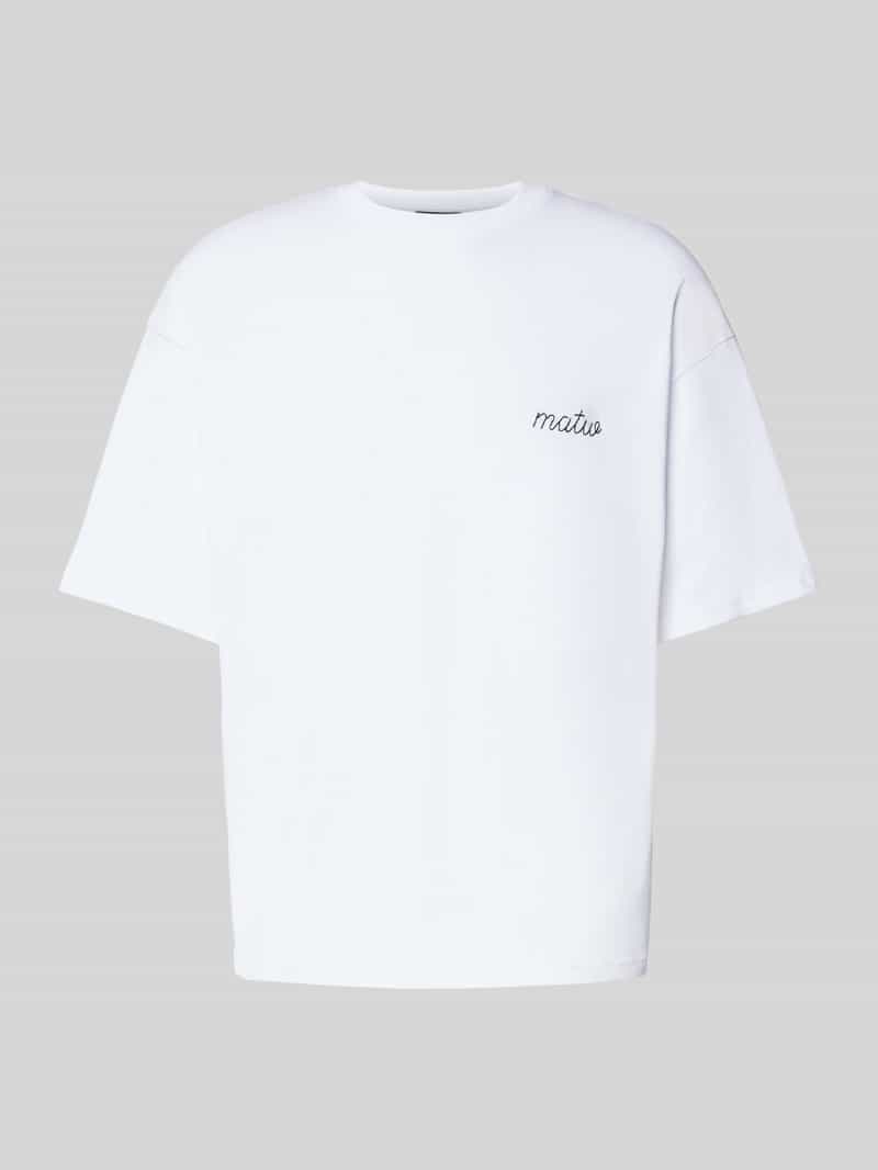 T-shirt met labelstitching