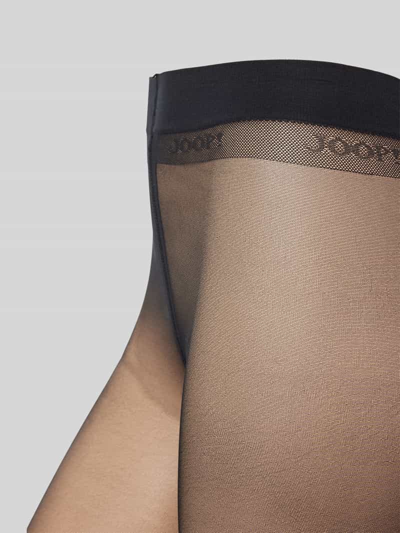 Joop! 20 DEN panty met elastisch band Model 'SHEER DELUXE' zwart, foto 3