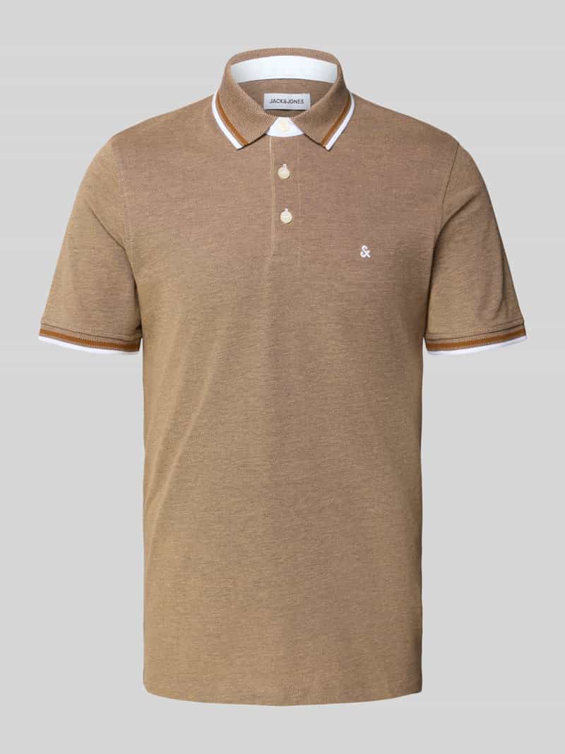 jack & jones Regular fit poloshirt met knoopsluiting model 'PAULOS'
