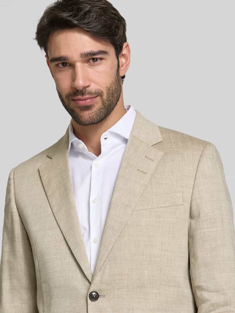 Tiger Of Sweden Regular fit 2-knoops colbert van linnenmix model 'JUSTIN'