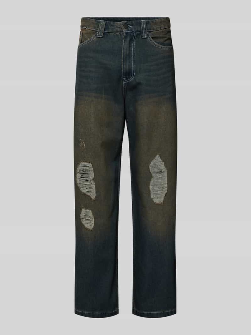 Karl Kani Relaxed baggy fit jeans in destroyed-look model 'Distress'