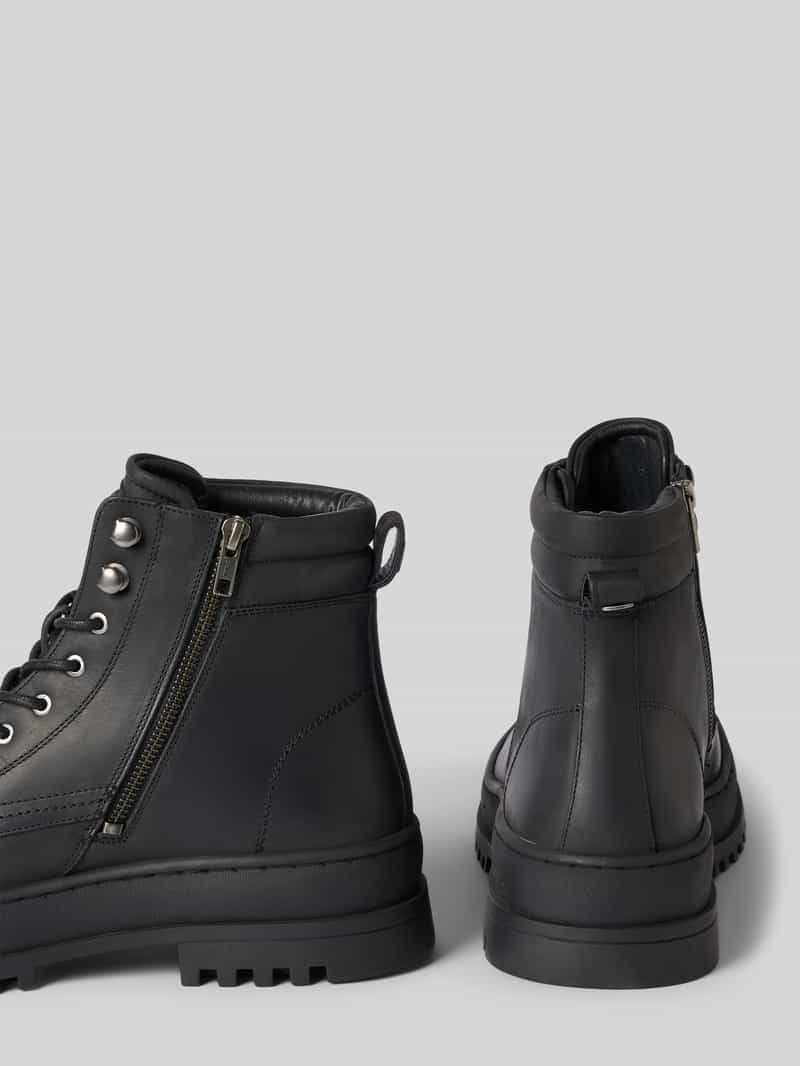 Blauer USA Veterlaarzen met labeldetail model 'IUKA'