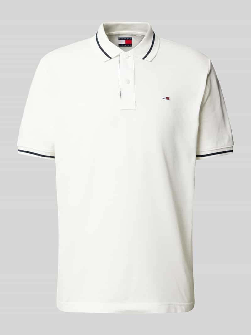 Tommy Jeans Regular fit poloshirt met logostitching