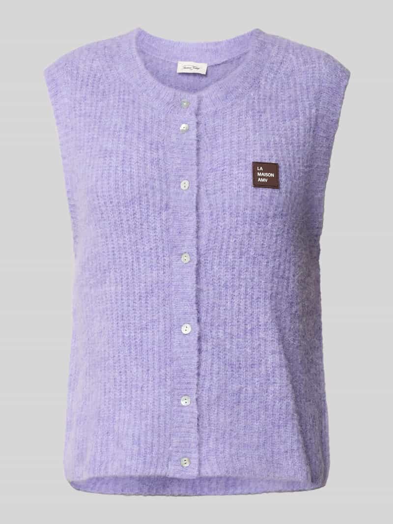 American vintage Mouwloos vest met labelpatch