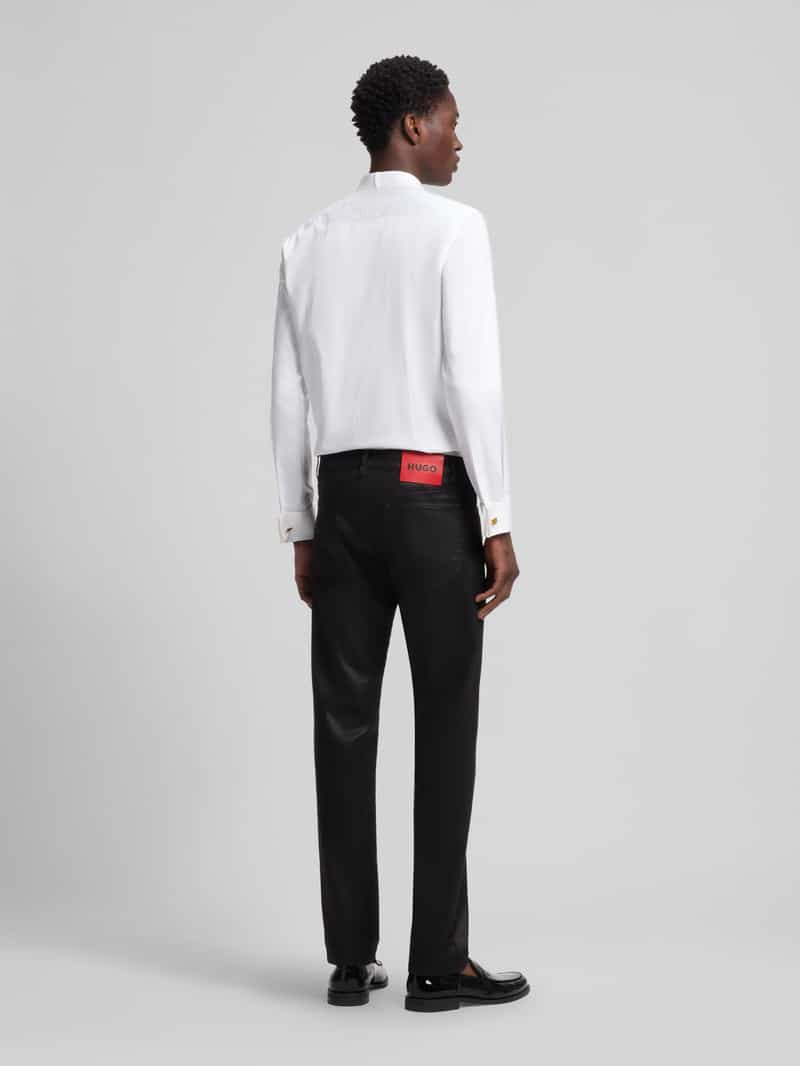 HUGO Slim fit jeans van mix van katoen en viscose model ' 708'