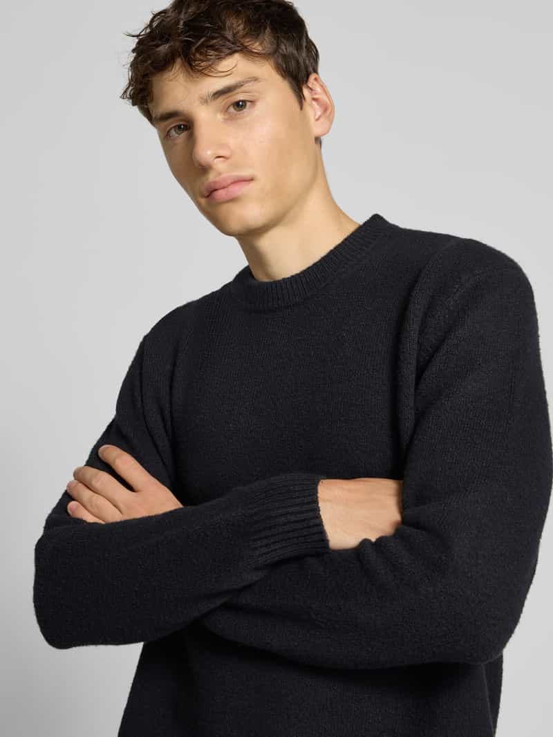 Only & Sons Relaxed fit pullover van katoenmix met wol model 'JAMES'