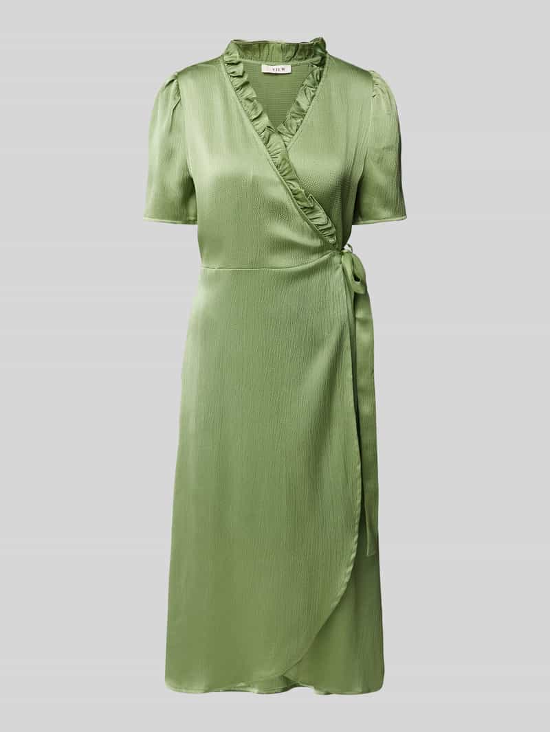 A-view Midi-jurk in wikkellook model 'Peony'