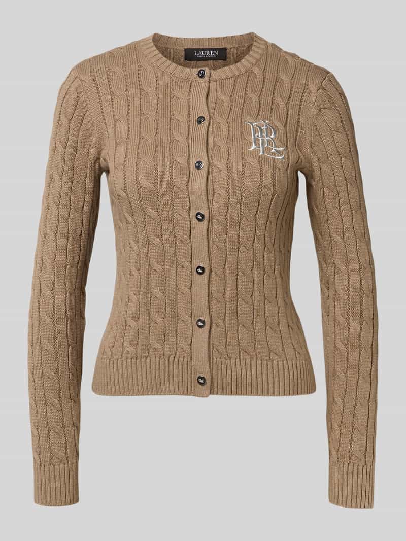 Lauren Ralph Lauren Gebreid jack met kabelpatroon model 'RALHAN'