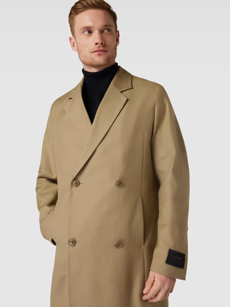 drykorn Lange jas met reverskraag model 'RYKO'