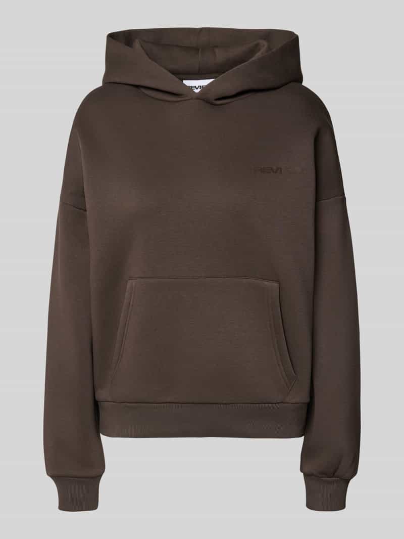 hoodie met logo en kangoeroezak
