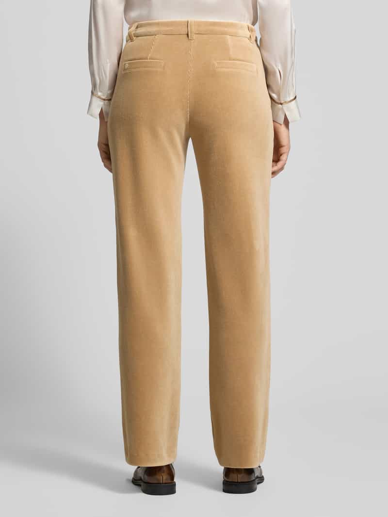 Marc Cain Wide Leg pantalon van katoenmix model 'WUKARI'