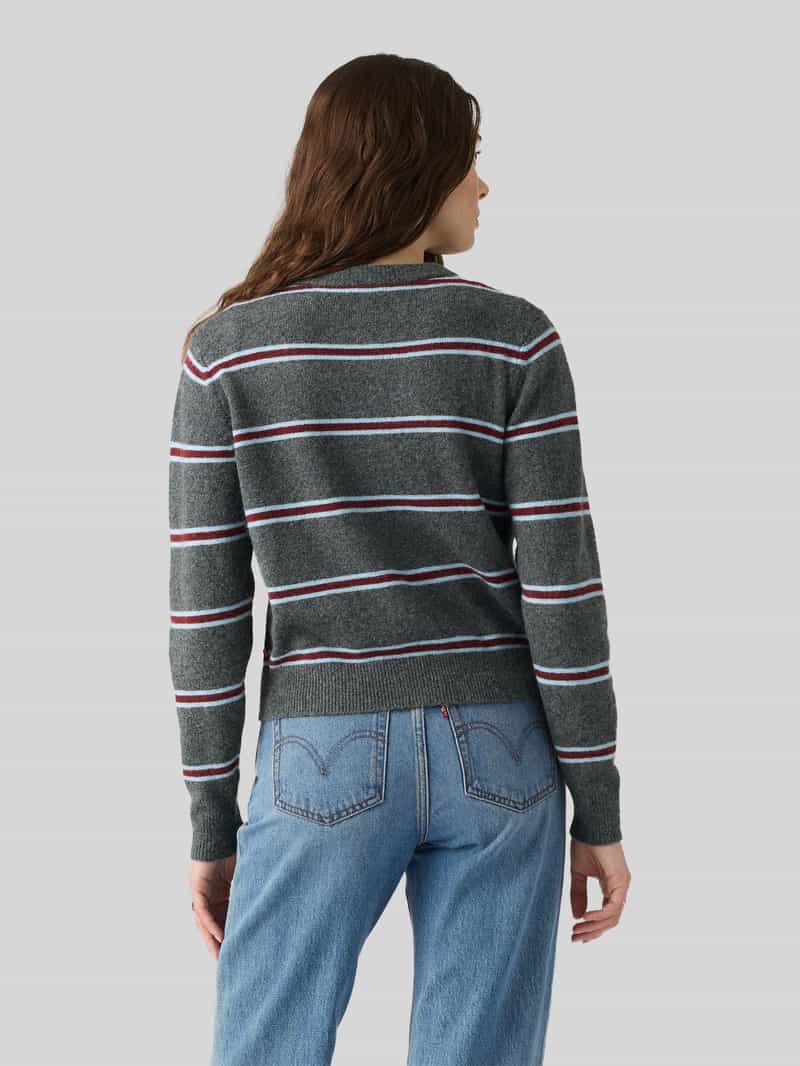Levi's Regular fit cardigan met geribde boorden